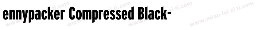ennypacker Compressed Black字体转换